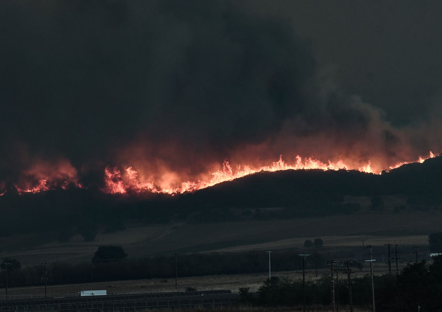Incendi nella regione di Alessandropoli