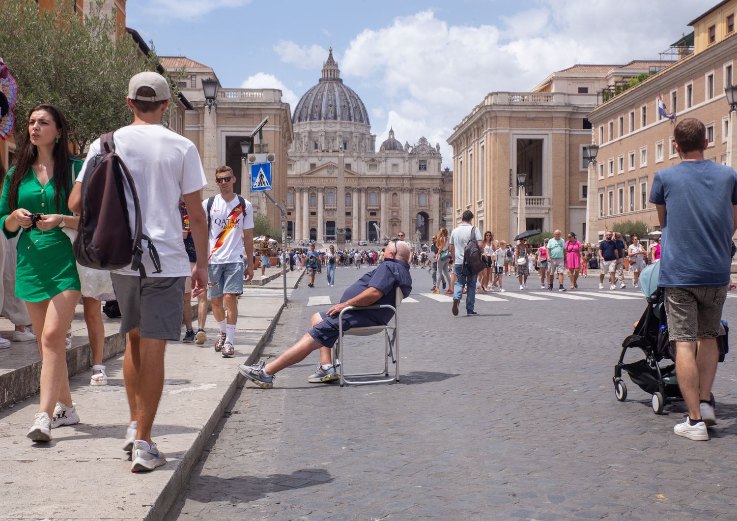 Turisti a San Pietro&nbsp;