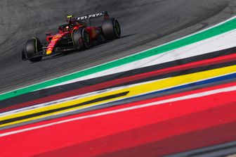 La Ferrari di Carlos Sainz alle qualifiche di Monza