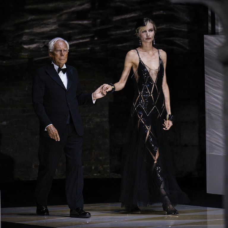 Mostra del Cinema di Venezia. La sfilata di Giorgio Armani all'Arsenale&nbsp;