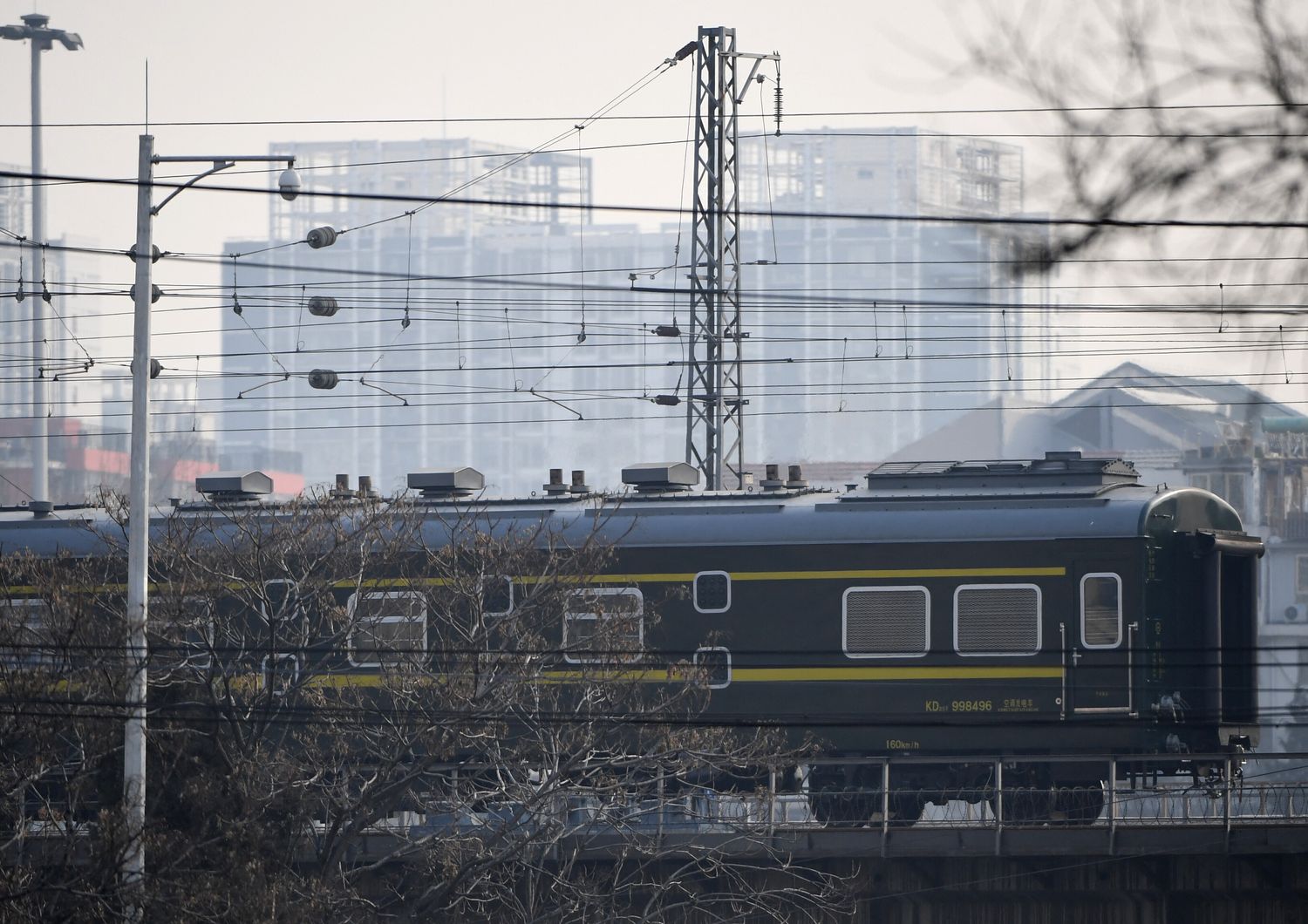 Il treno blindato del leader nordcoreano Kim Jong-un