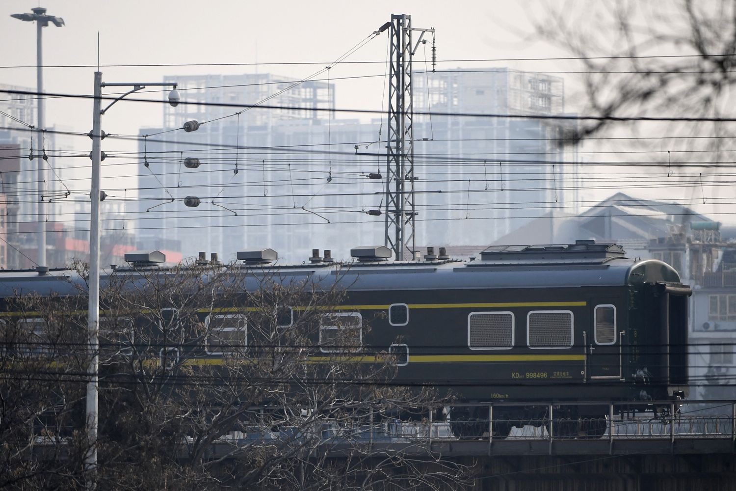 Il treno blindato del leader nordcoreano Kim Jong-un