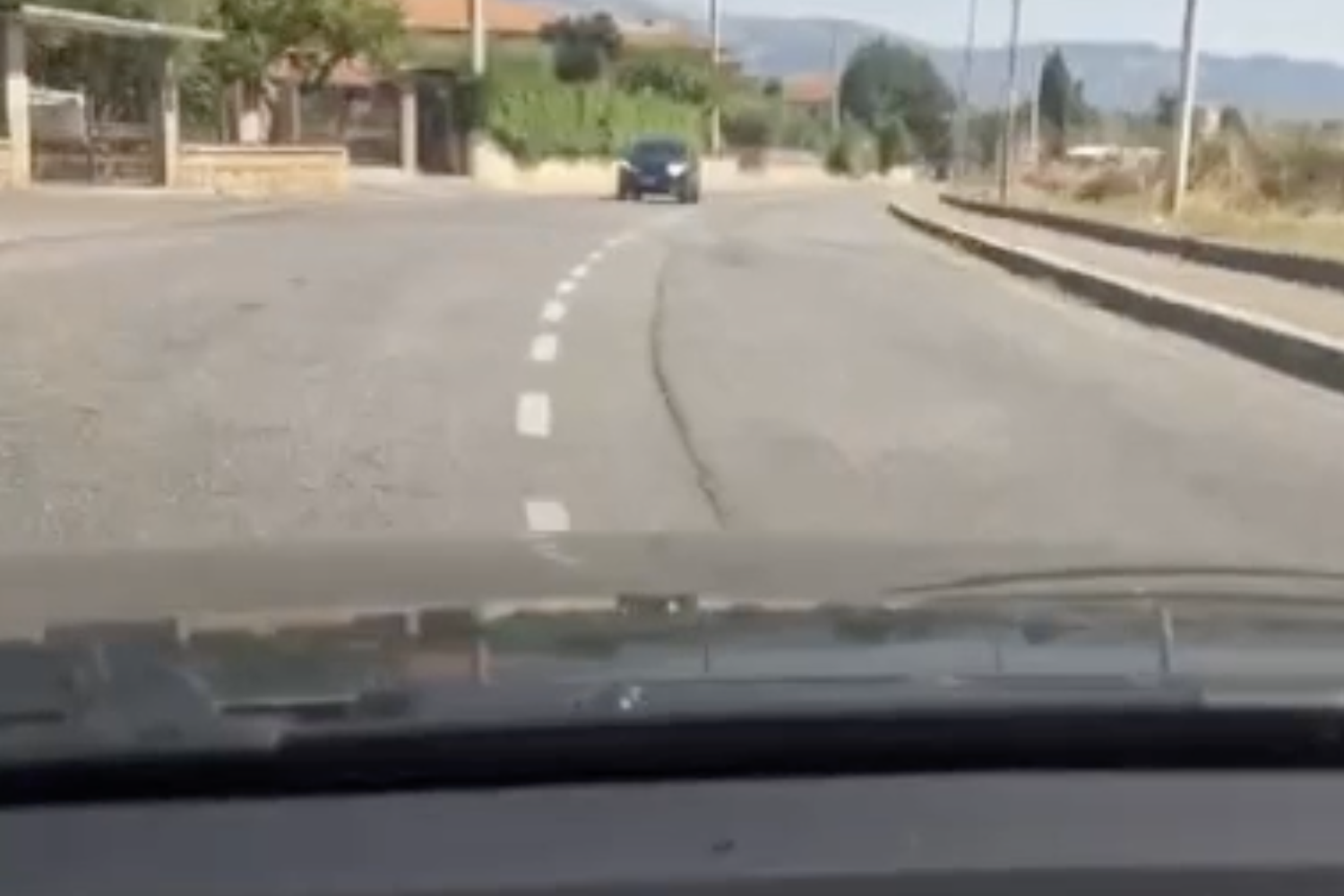 Il momento prima dello schianto