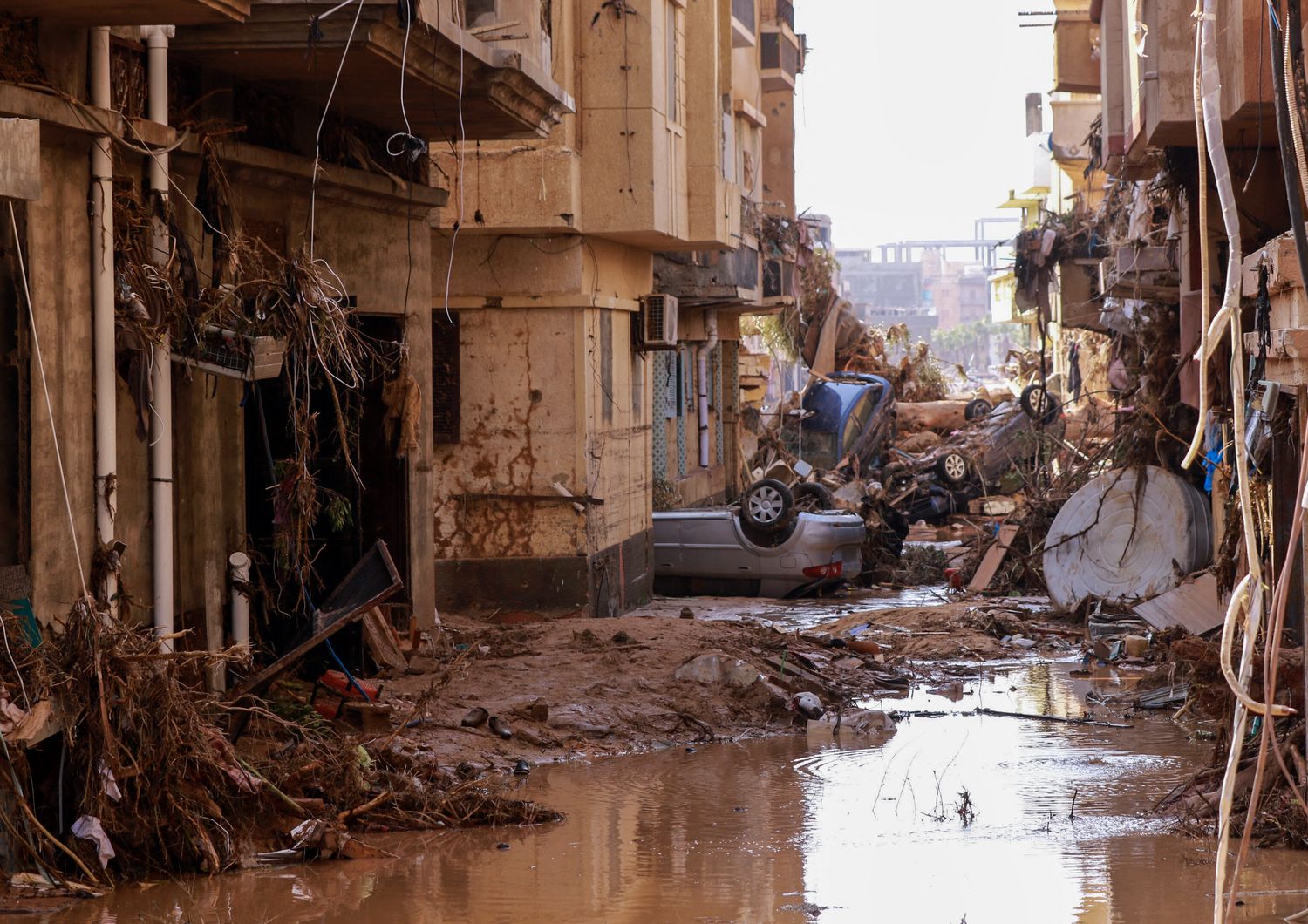 &nbsp;La devastazione dell'uragano in Libia
