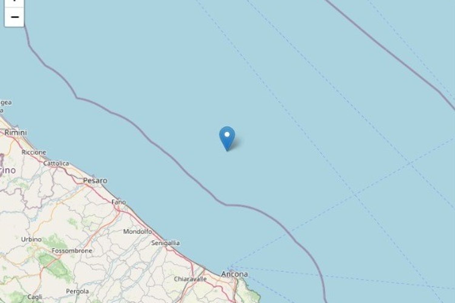 Scossa di terremoto sulla costiera marchigiana&nbsp;