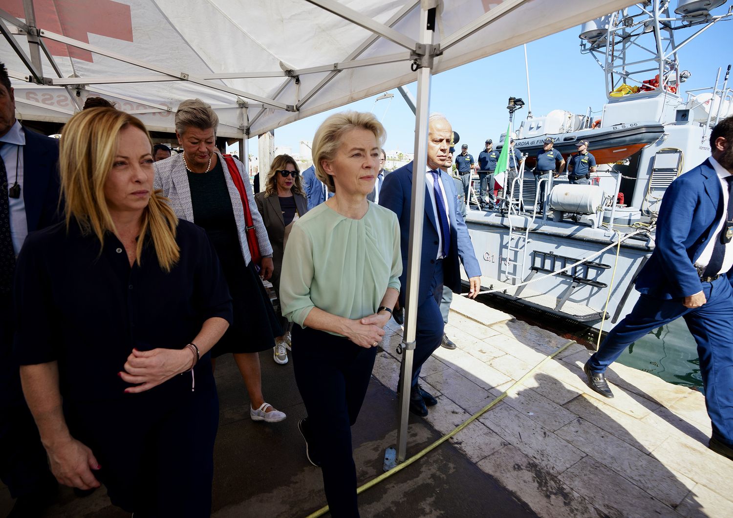 La visita della Presidente del Consiglio, Giorgia Meloni, e di Ursula von der Leyen, Presidente della Commissione europea.&nbsp;