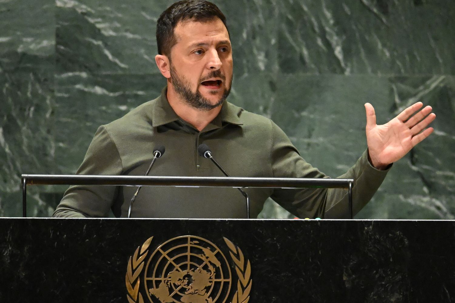 Volodymyr Zelensky alle Nazioni Unite&nbsp;