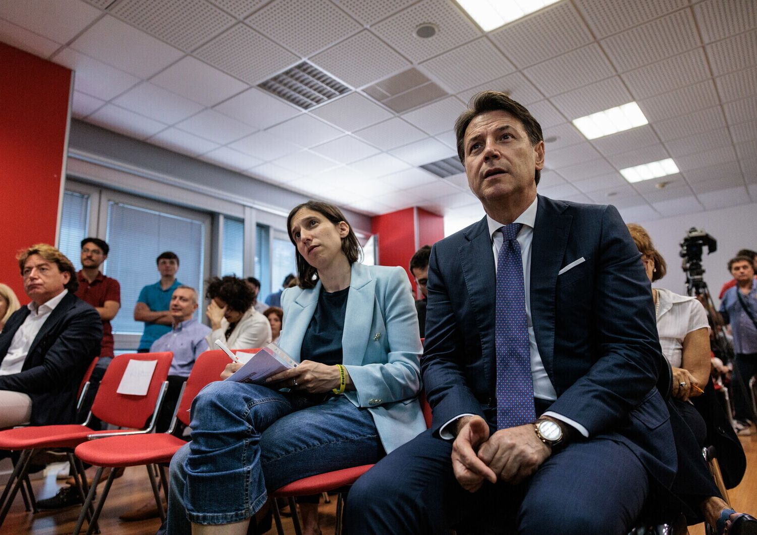 Elly Schlein e Giuseppe Conte