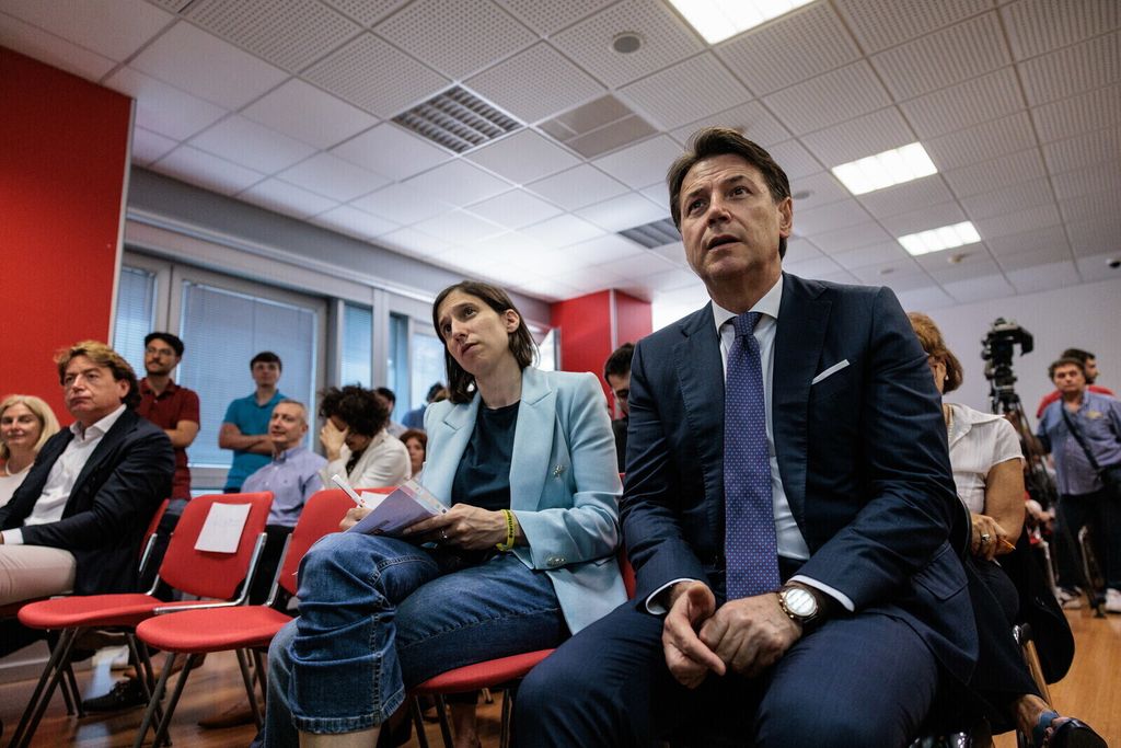 Elly Schlein e Giuseppe Conte