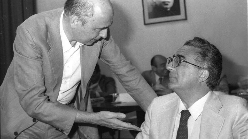 1979, con Armando Cossutta