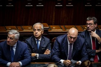I ministri Tajani, Piantedosi, Crosetto e Giorgetti
