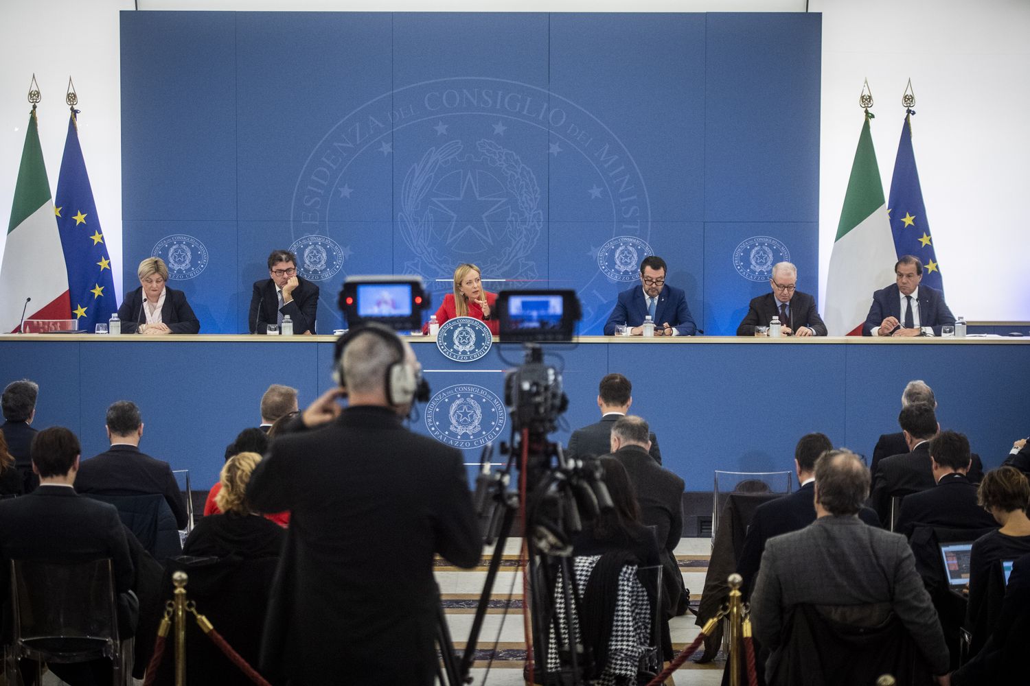 Conferenza stampa dopo il Cdm