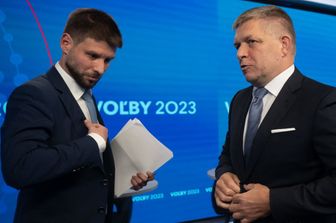 Robert Fico e&nbsp;Michal Simecka, elezioni in Slovacchia
