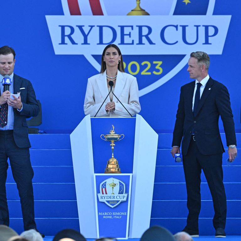 La presentazione della Ryder Cup