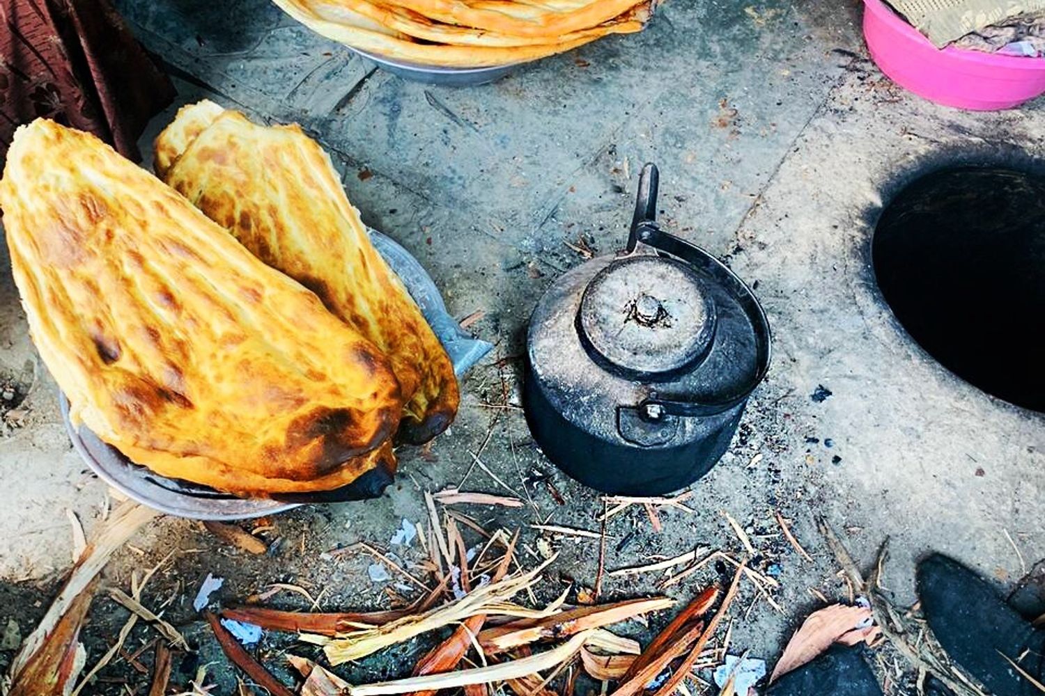 Pane cotto a legna in Afghanistan