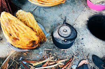 Pane cotto a legna in Afghanistan