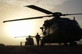 Un elicottero francese di stanza nel Sahel