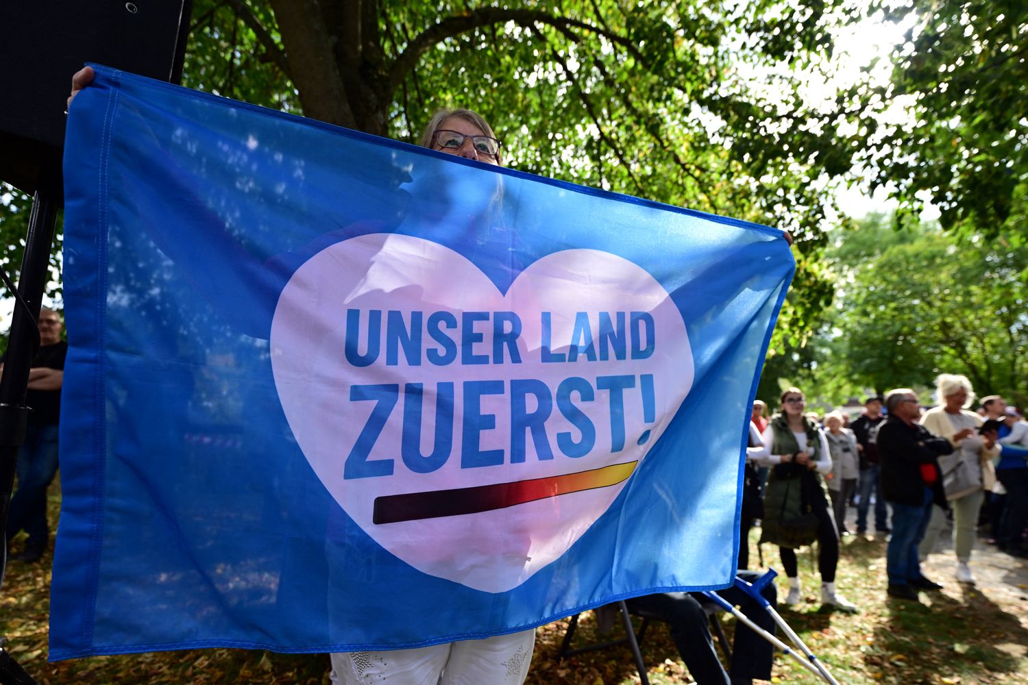 Una sostenitrice di AFD