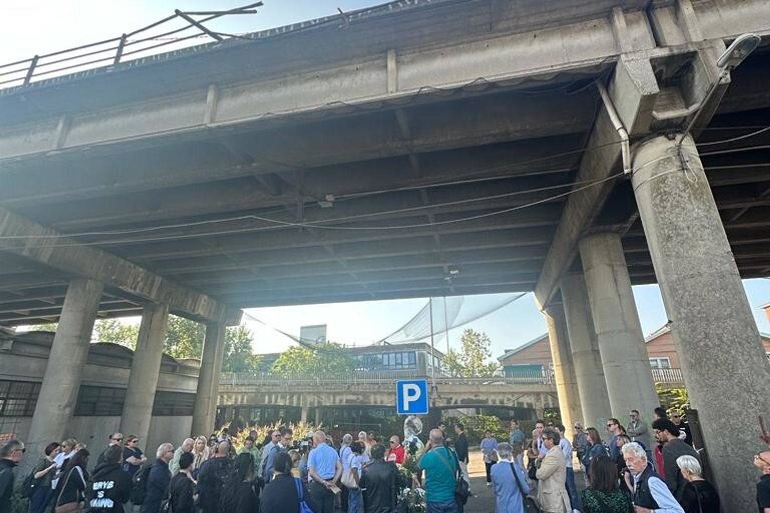 La manifestazione spontenea a Mestre