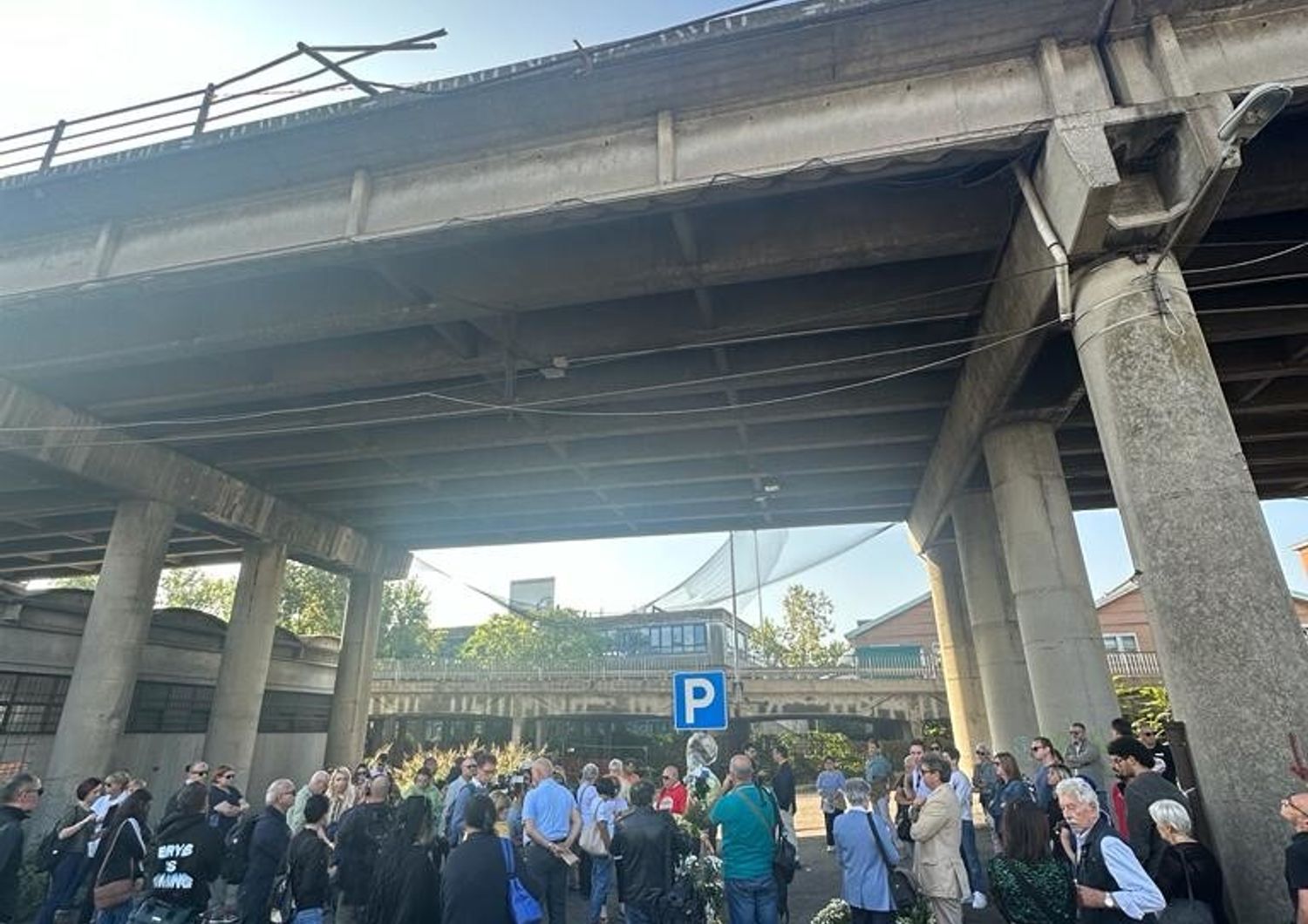 La manifestazione spontenea a Mestre