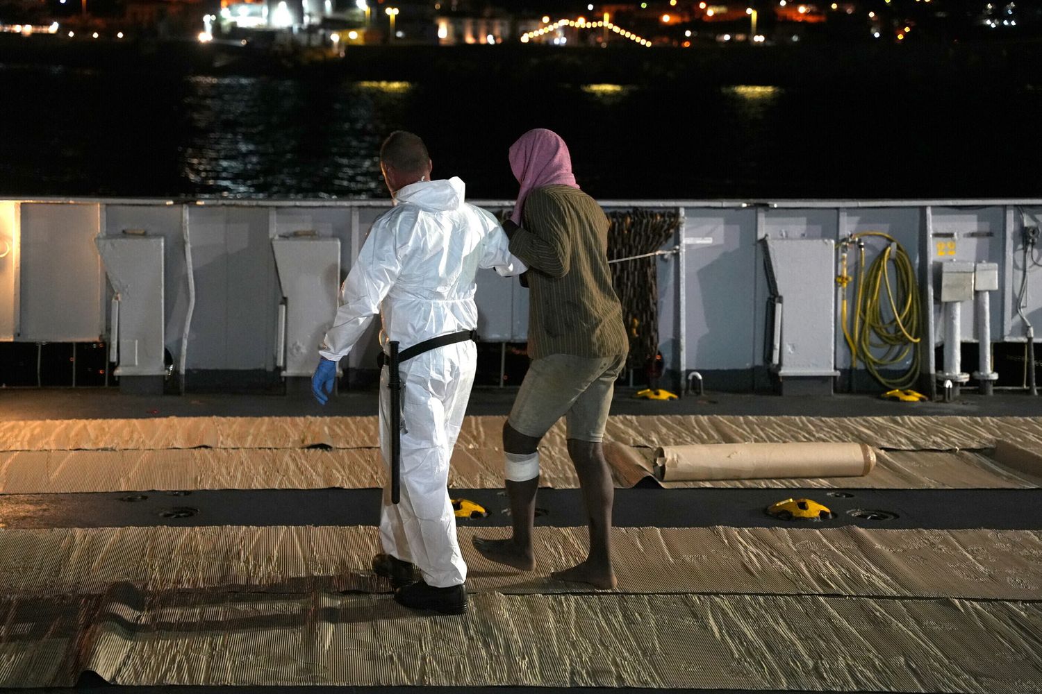 Migranti a Lampedusa