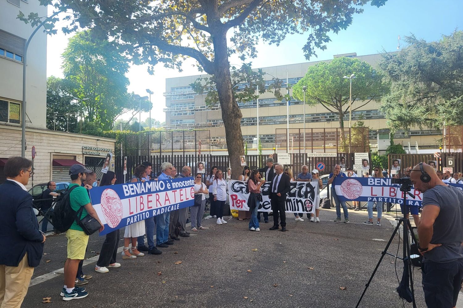La manifestazione a Piazzale Clodio