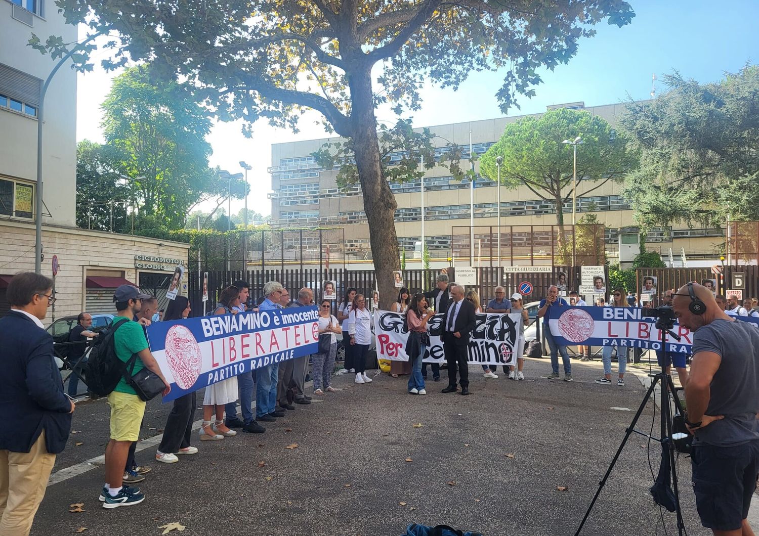 La manifestazione a Piazzale Clodio