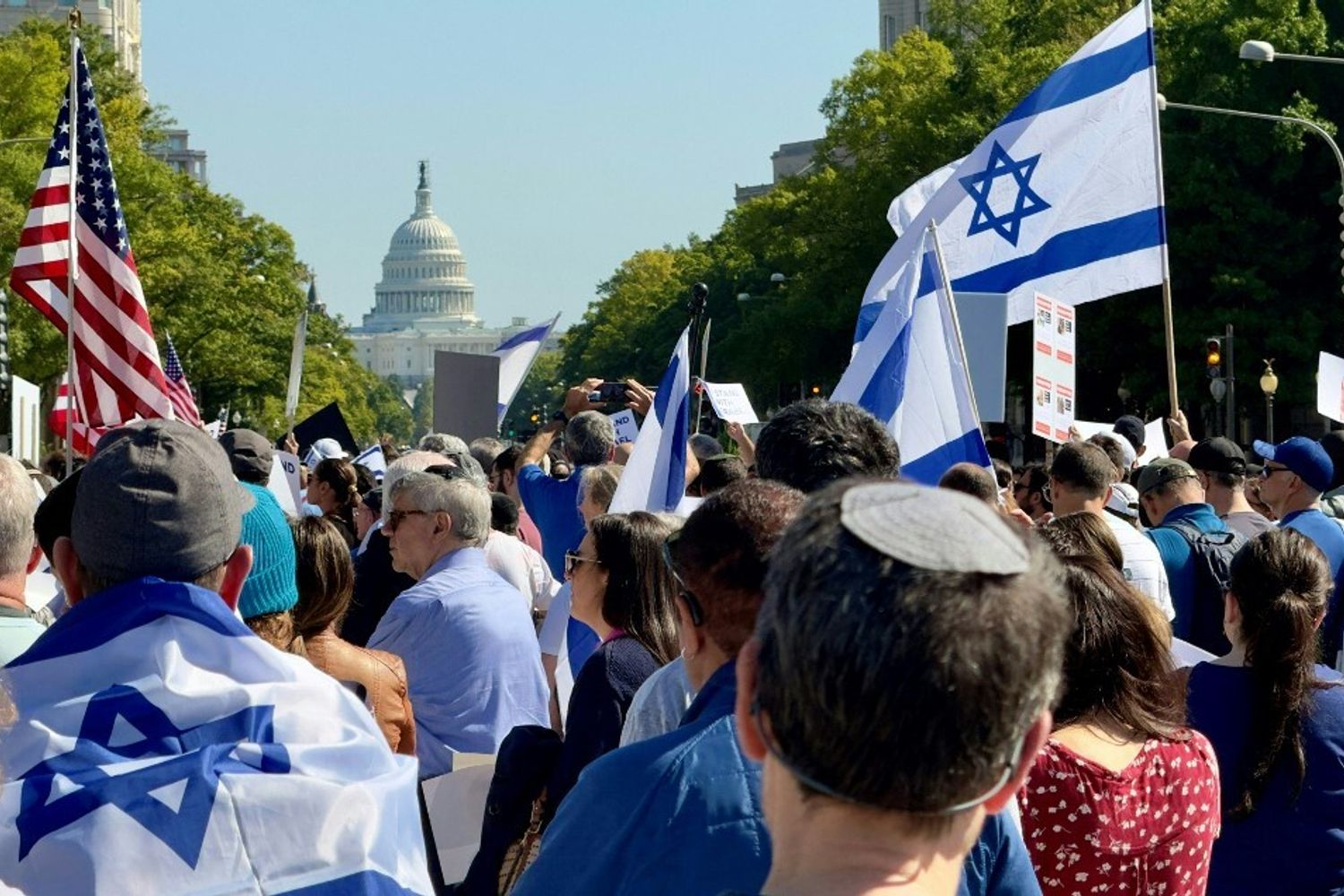 Manifestazione pro-Israele a Washington
