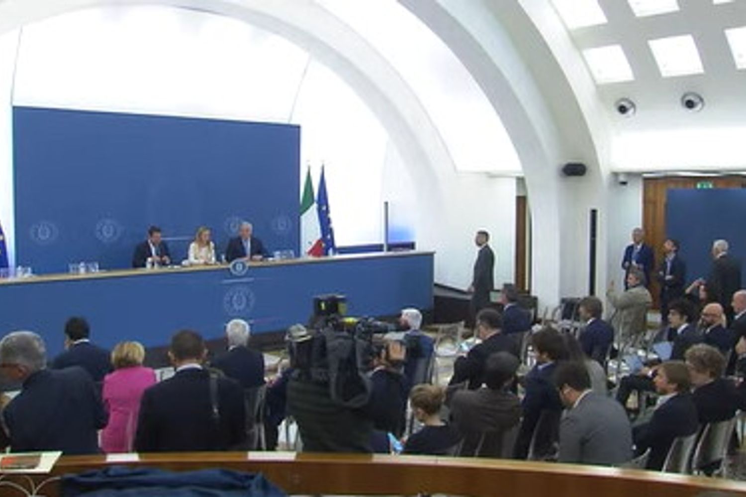 La conferenza stampa al termine del Cdm