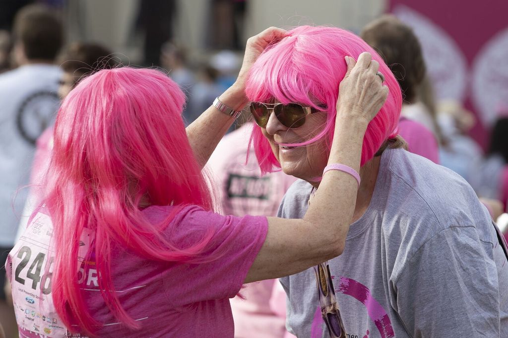 La manifestazione Race for the cure per la lotta ai tumori del seno&nbsp;