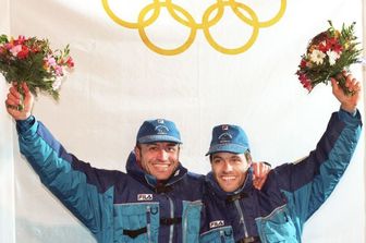 Antonio Tartaglia e Guenther Huber a Nagano 1998&nbsp;