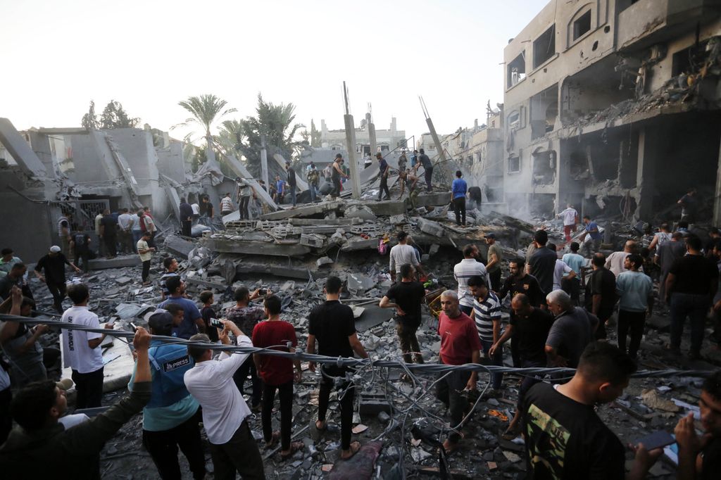 Gaza dopo un bombardamento israeliano