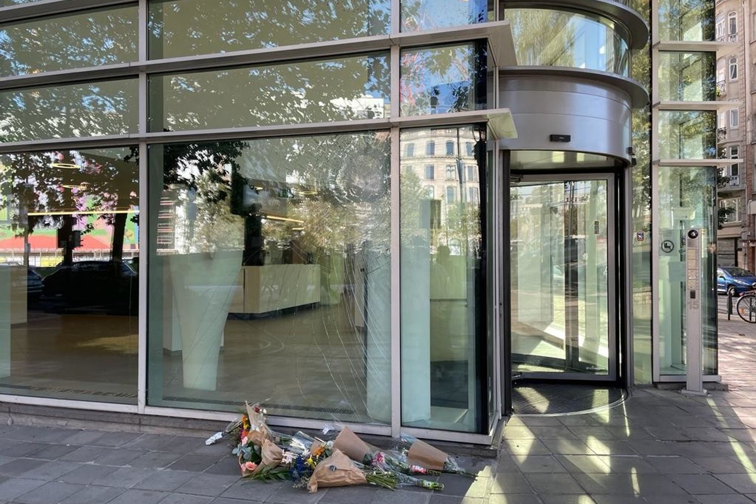 Il luogo dell'attentato di Bruxelles