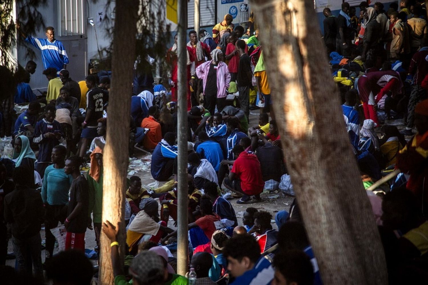 Migranti a Lampedusa