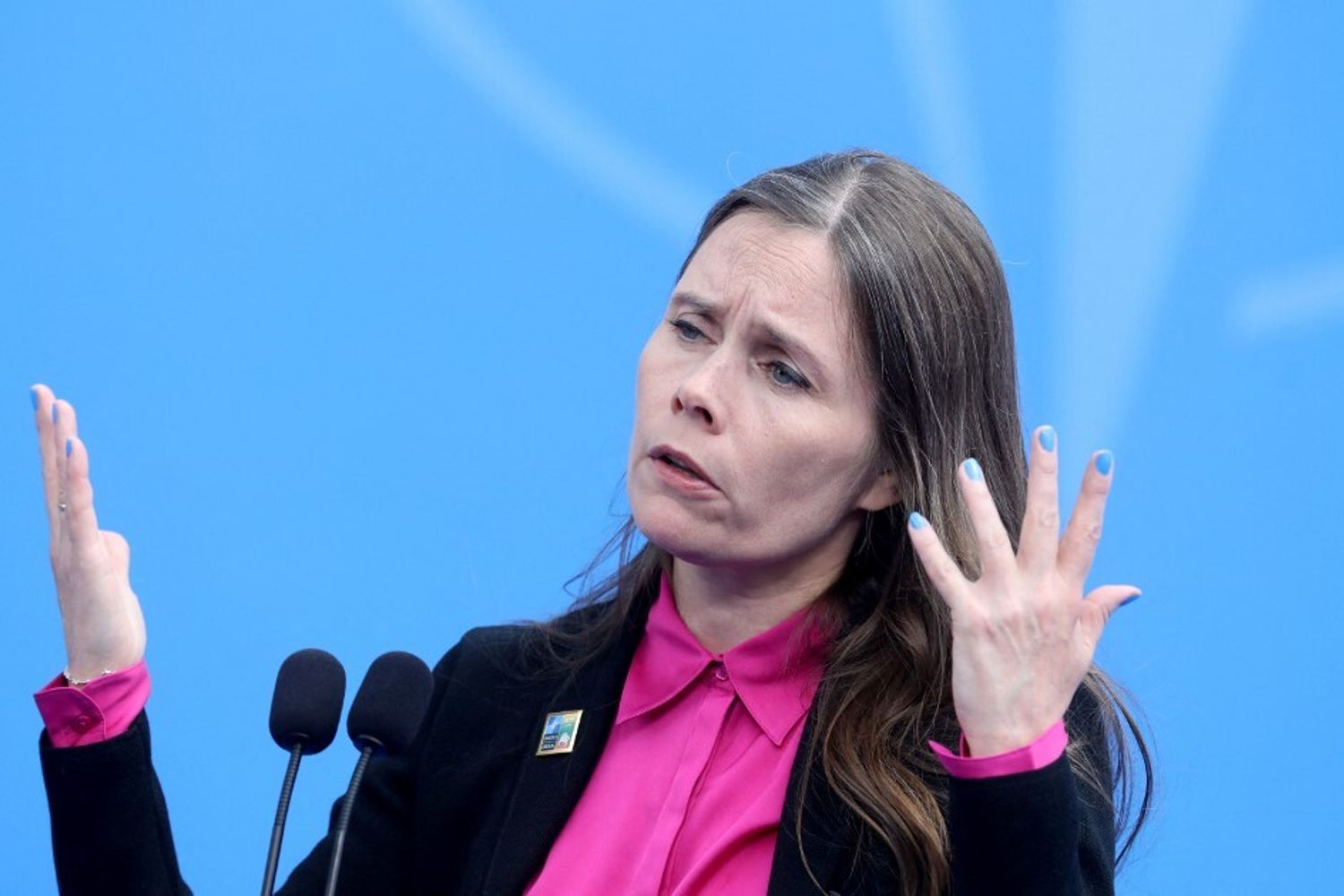 La prima ministra islandese Katr&iacute;n Jakobsd&oacute;ttir