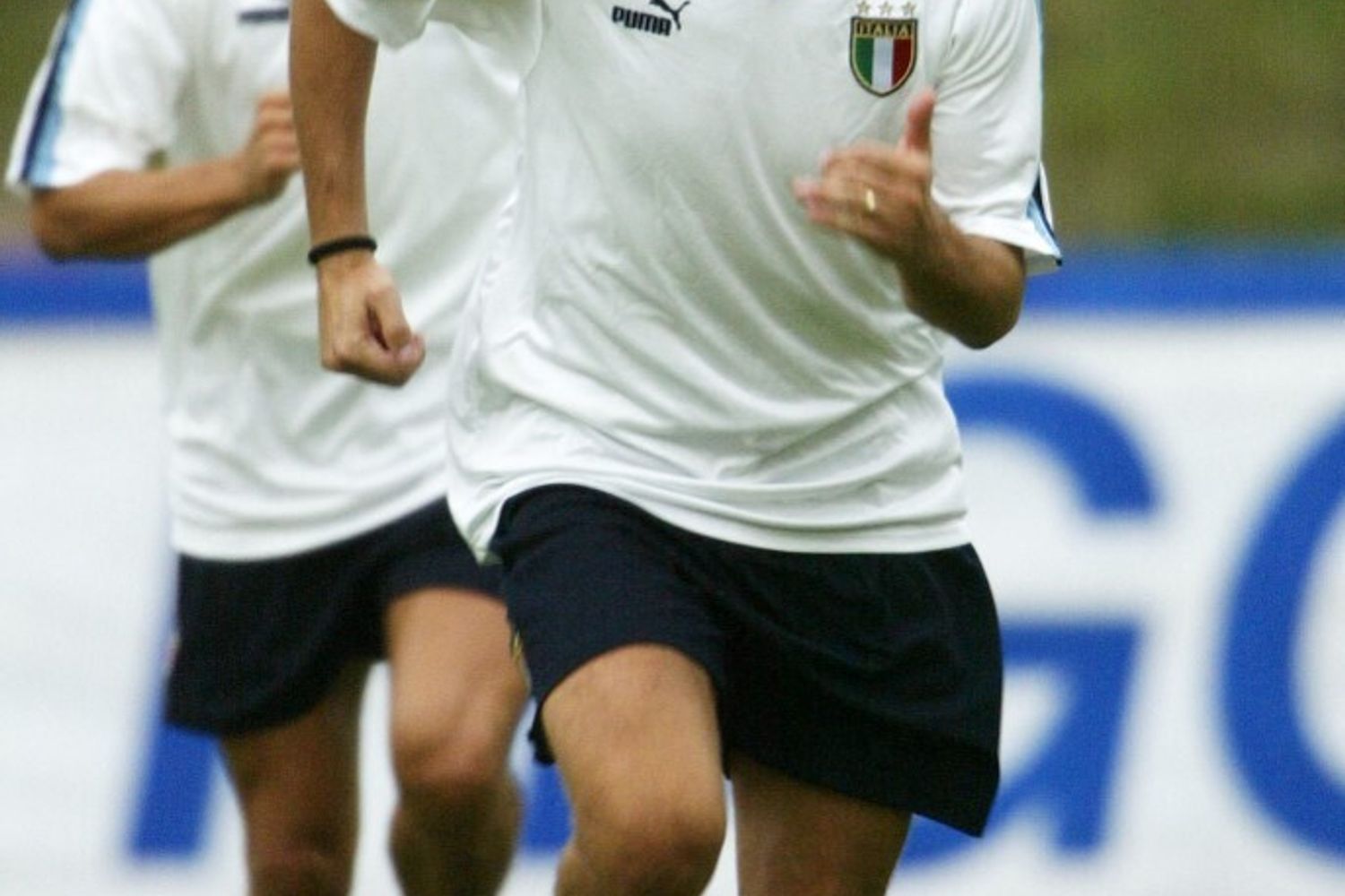 Marco Del Vecchio con la maglia della nazionale