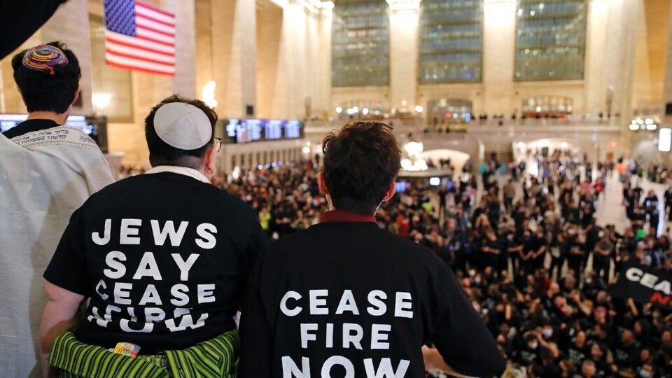 &nbsp;Manifestazioni a New York per il 'cessate il fuoco'