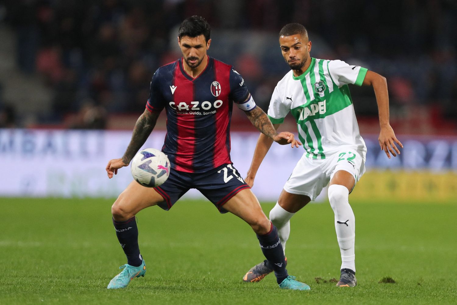 Bologna Sassuolo disputata il 12 novembre 2022 allo stadio Dall'Ara del capoluogo emiliano&nbsp;