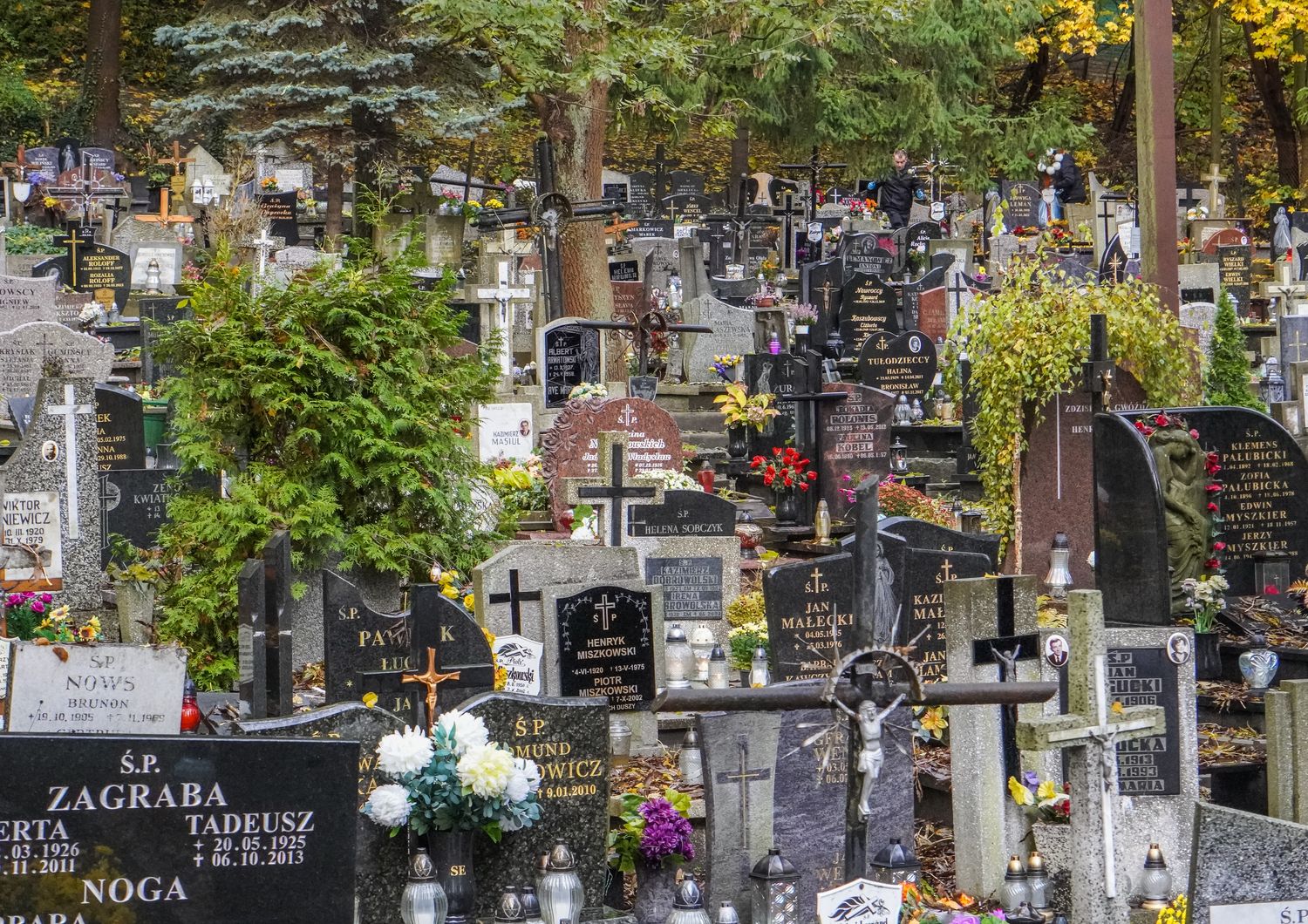 Un cimitero in Polonia