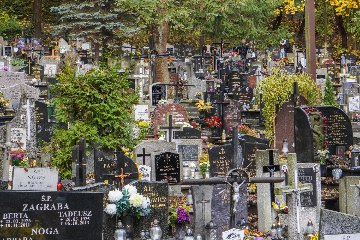 Un cimitero in Polonia