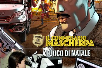 Copertina sesto volume della serie del Commissario Mascherpa, &quot;Fuoco di Natale&quot;