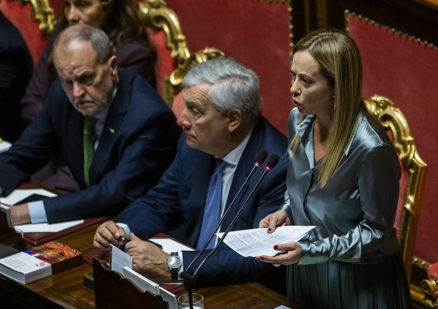 La premier Meloni e i ministri Tajani e Calderoli&nbsp;