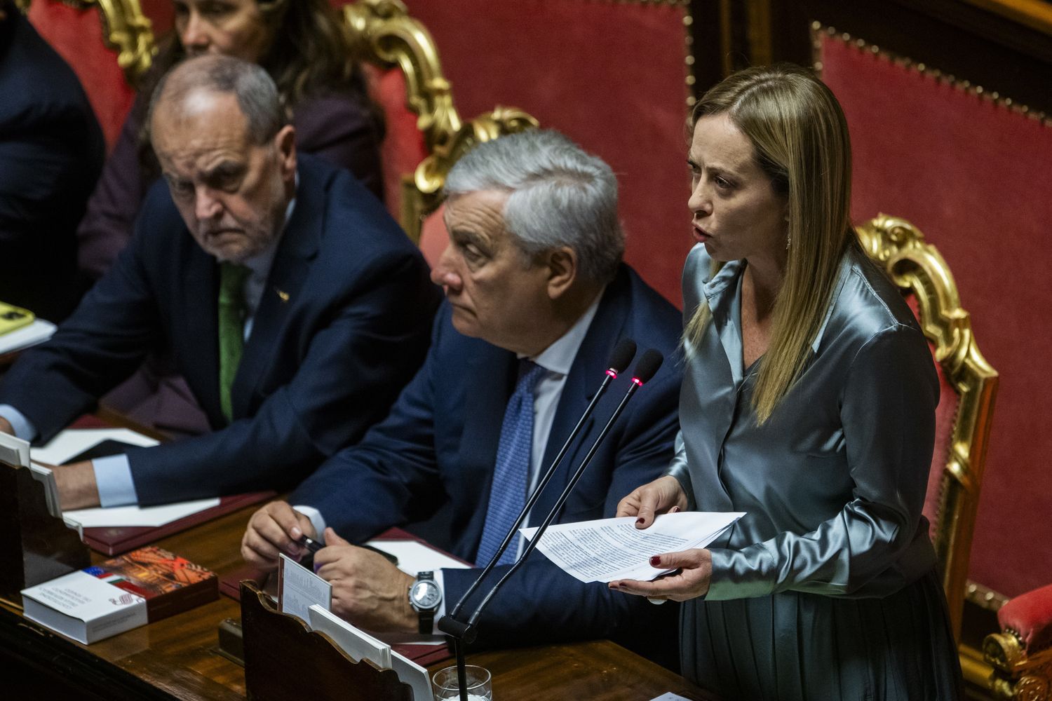 La premier Meloni e i ministri Tajani e Calderoli&nbsp;