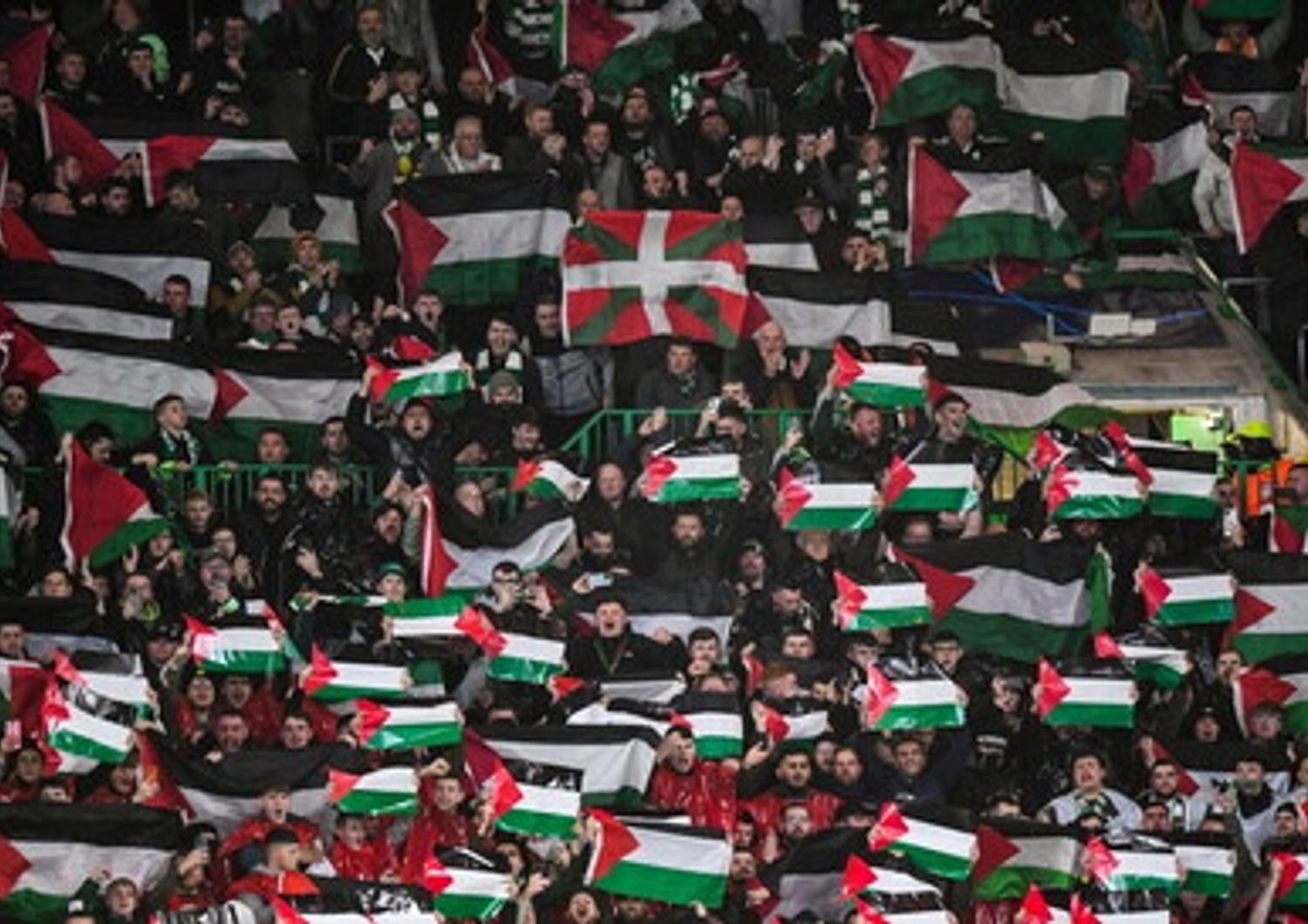 Tifosi del Celtic pro Gaza