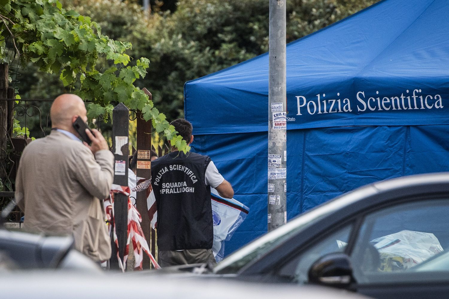 Rilievi della polizia scientifica