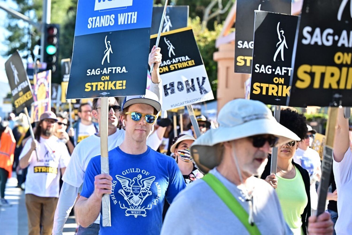 Picchetto all'esterno degli Studios Disney