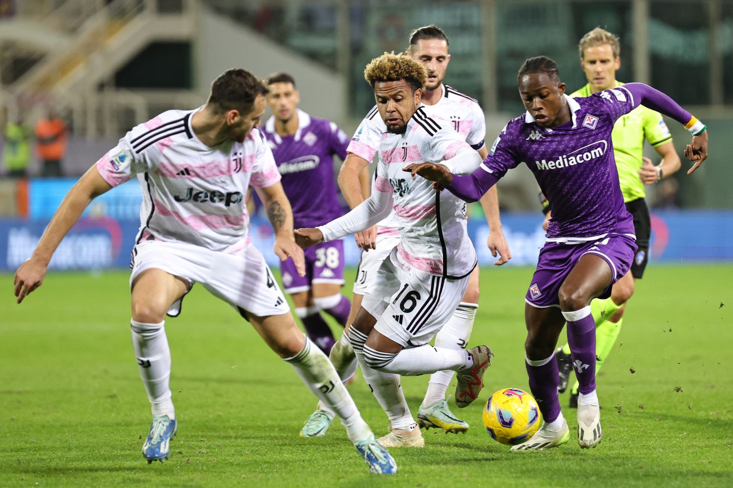 Giocatori della Juventus in campo