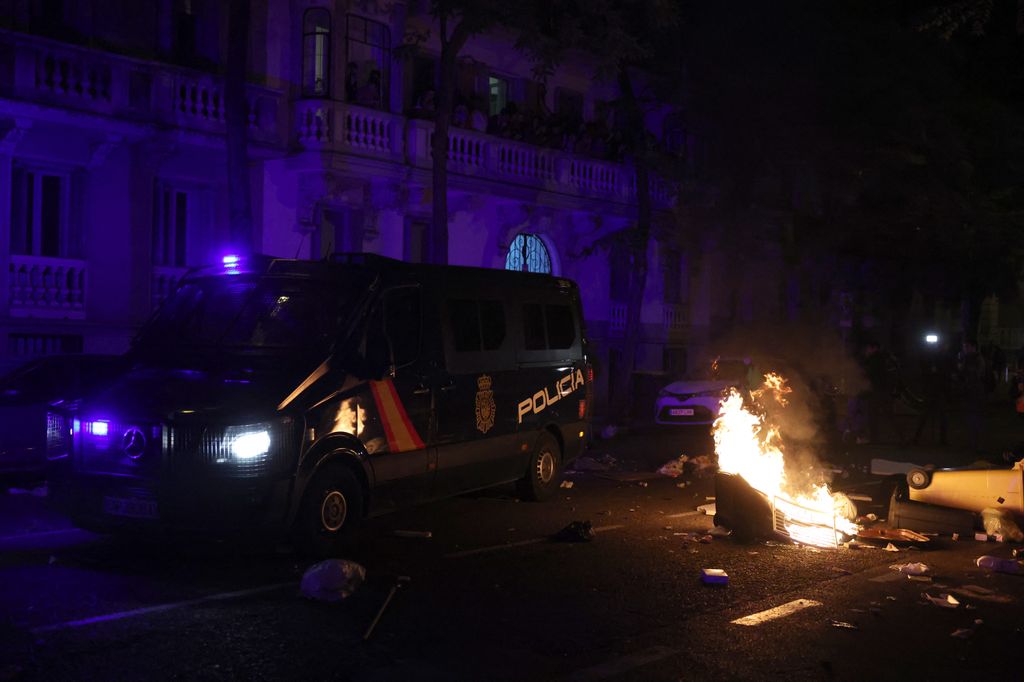 Disordini durante la manifestazione nazionalista a Madrid