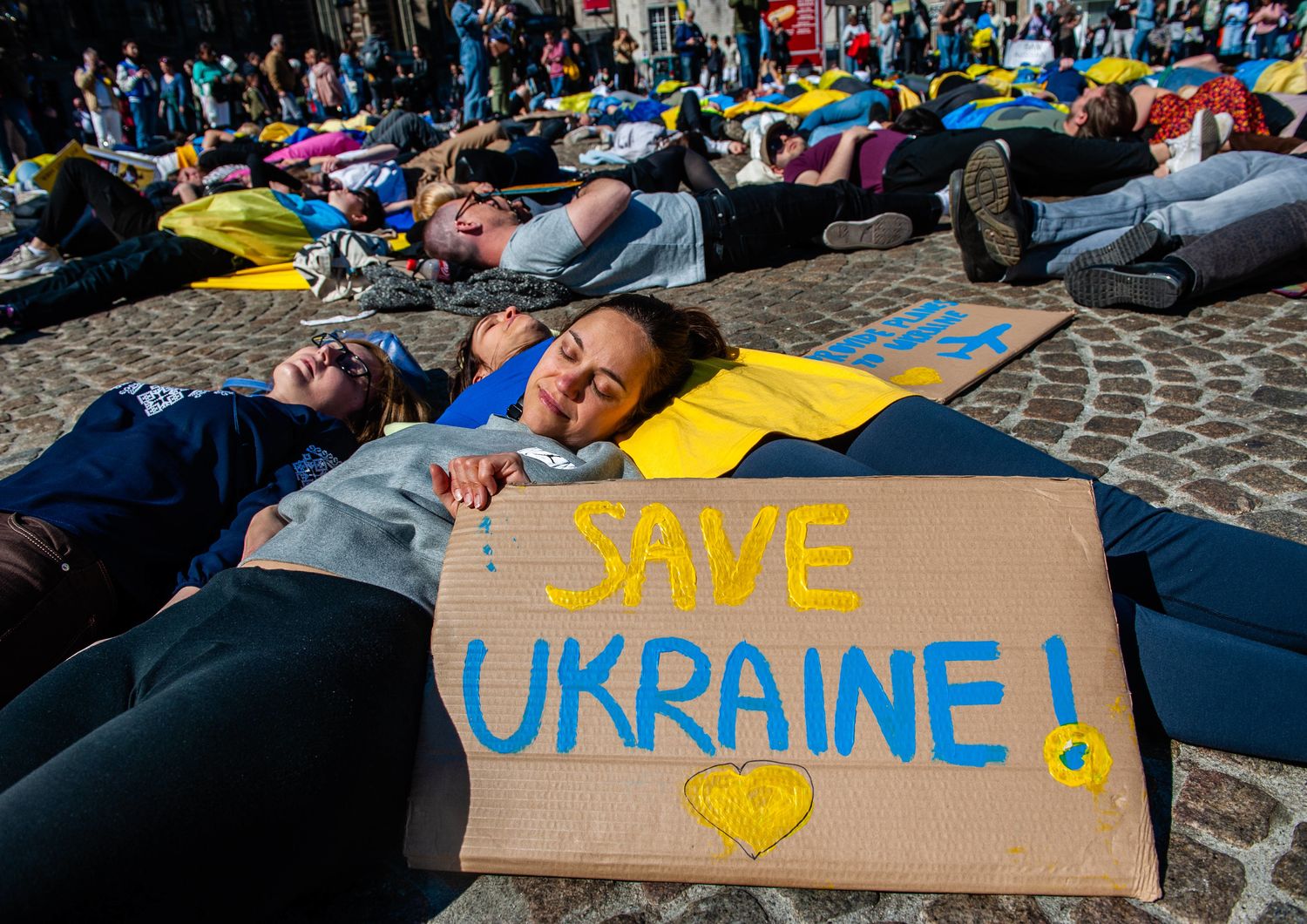 flash mob per la pace in Ucraina