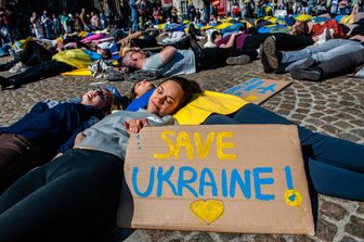 flash mob per la pace in Ucraina